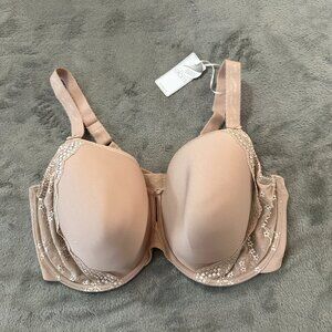 NWT Elomi Charley Underwire Bra Women's size 42G Fawn